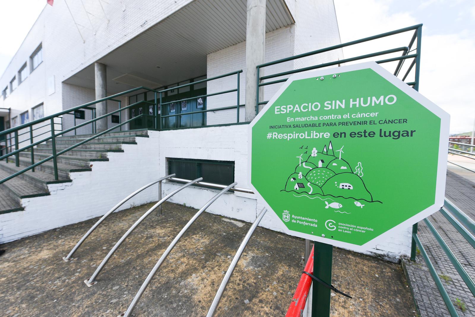 Ponferrada Sports City has been declared a smoke-free venue "Encouraging healthy living".  /Kineto