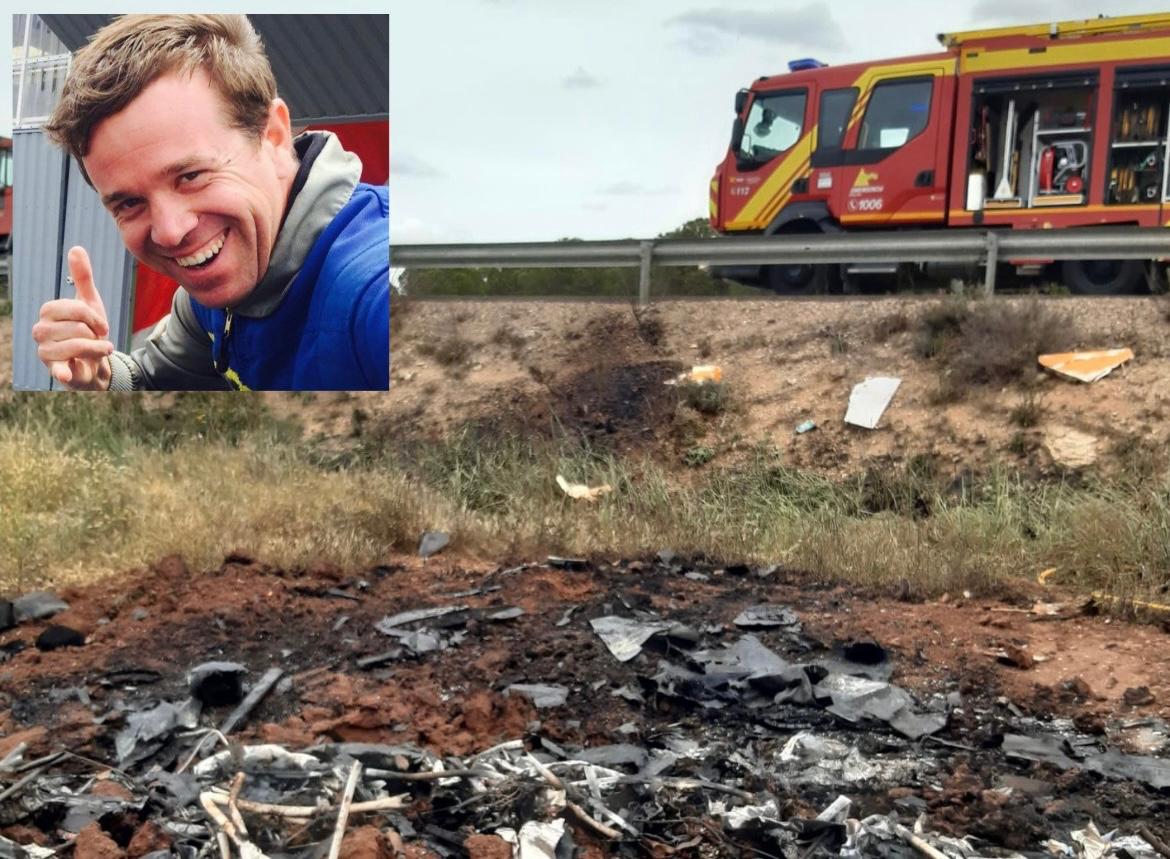 Fotografía del accidente y de Olivier Masurel