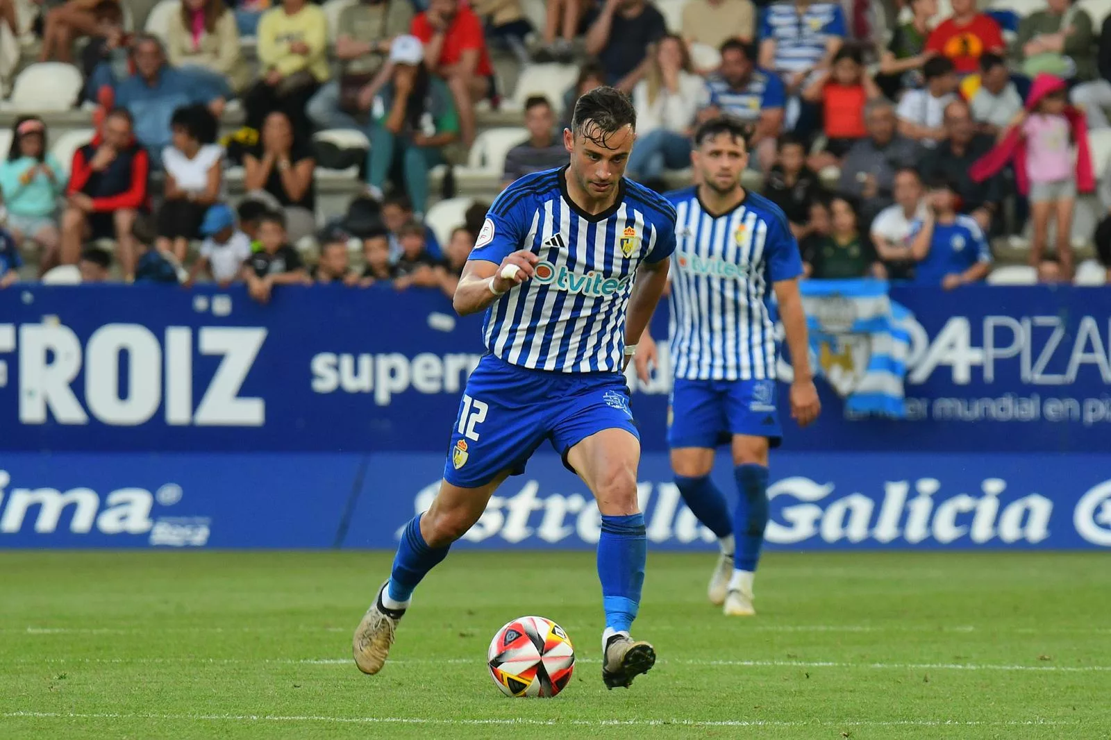 Clavería, durante un partido en El Toralín