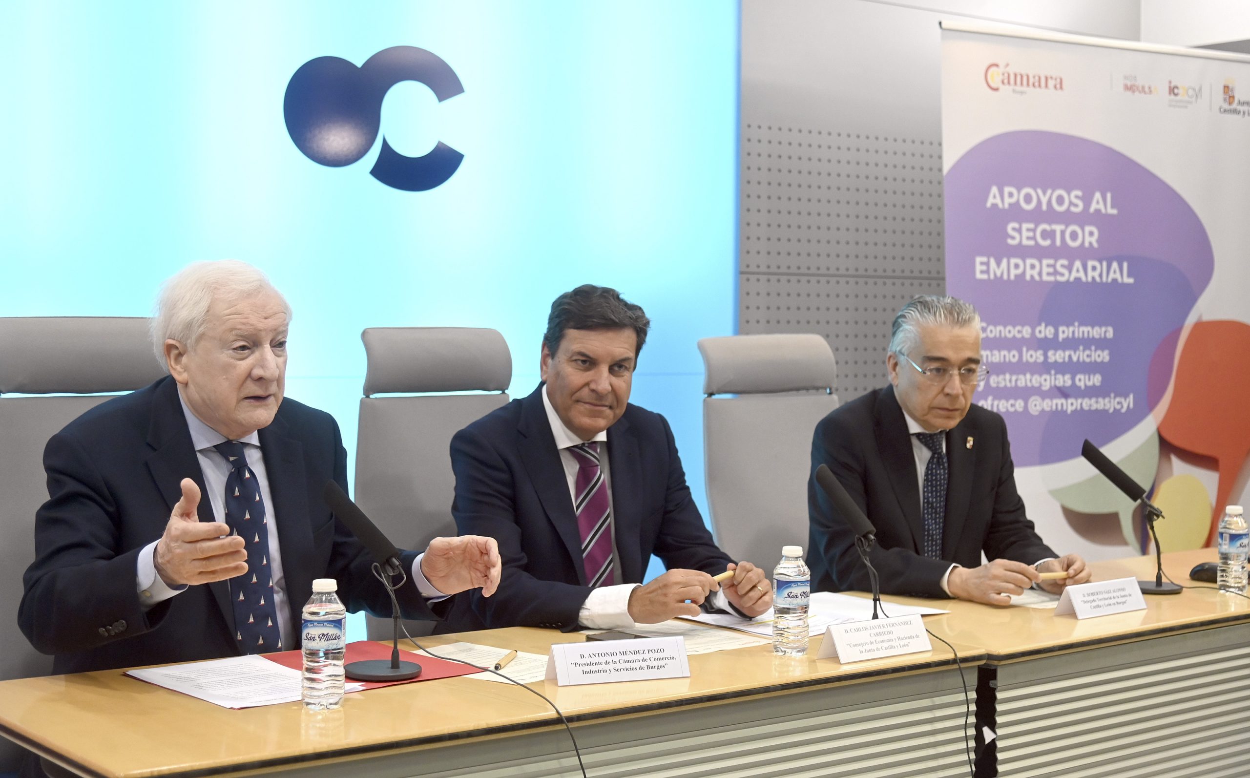 El consejero de Economía y Hacienda, Carlos Fernández Carriedo presenta las líneas de apoyo a empresas de la Comunidad que ofrece el Instituto para la Competitividad Empresarial de Castilla y León (ICECYL)