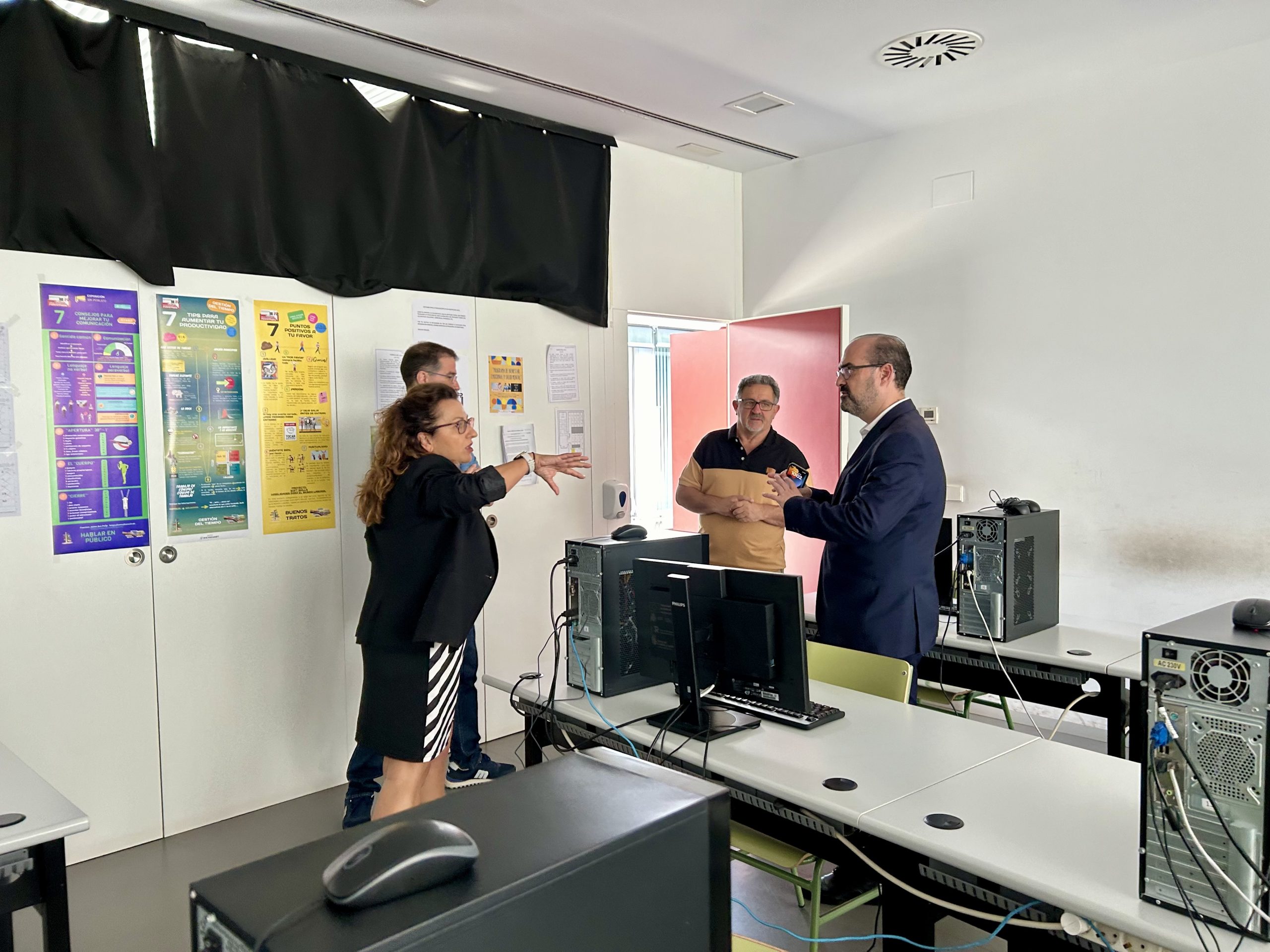 Marco Morala visita el crecimiento del Centro Integrado de Formación Profesional. / Ayuntamiento de Ponferrada