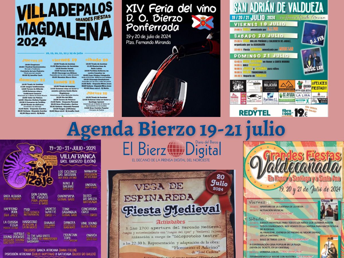 Agenda cultural 19-21 julio. / EBD