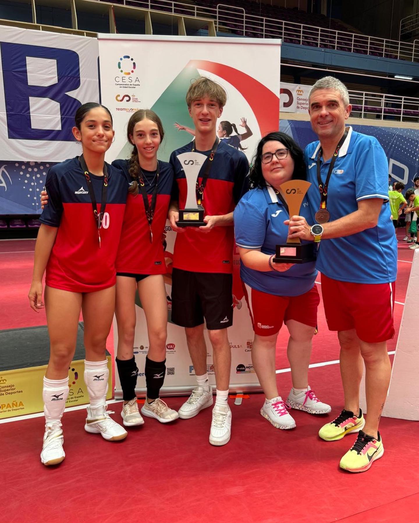 Representantes del voleibol berciano en el Campeonato de España de selecciones