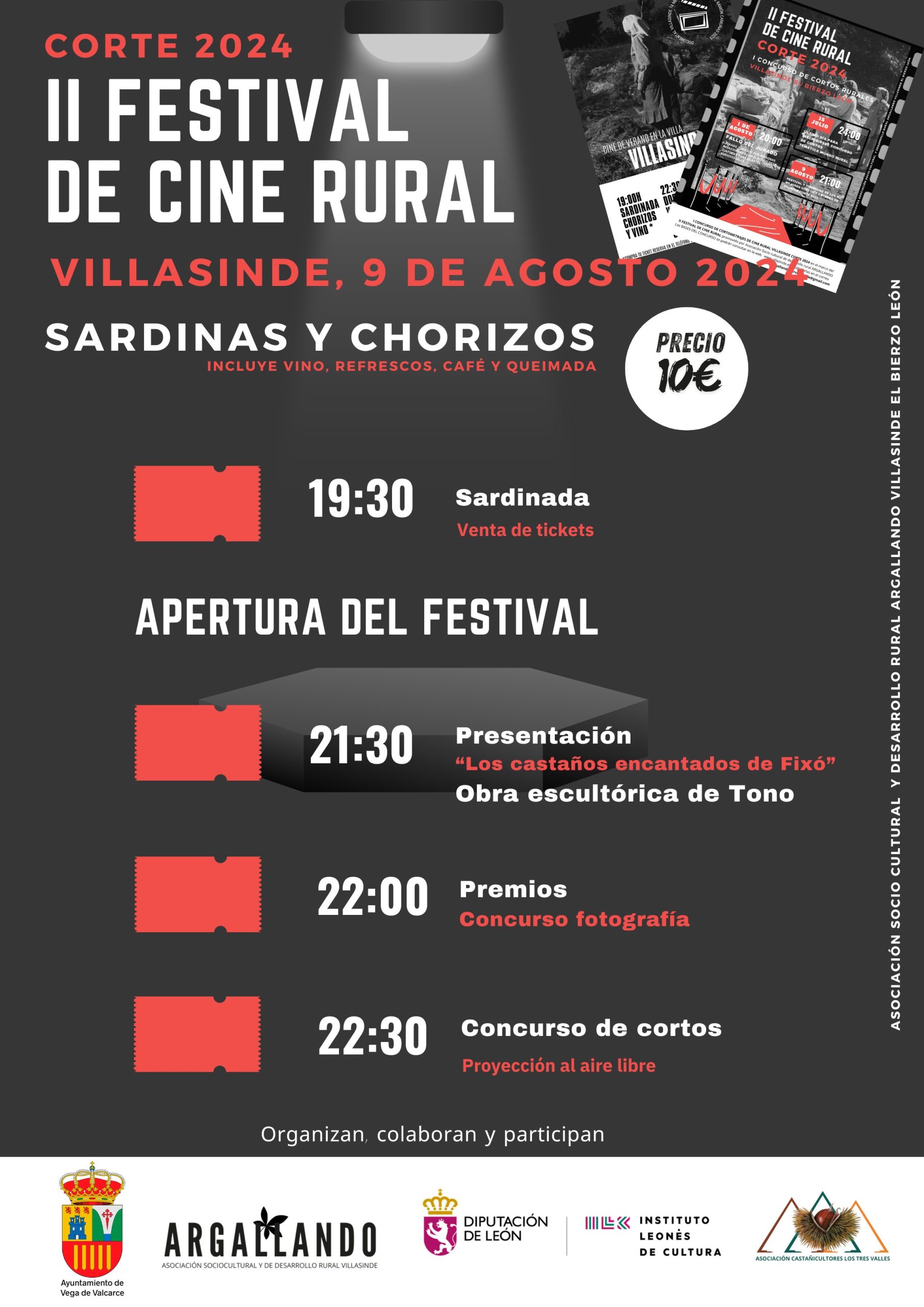 Villasinde acogerá su II 'Festival de Cine Rural, Corte 2024' el 9 de agosto