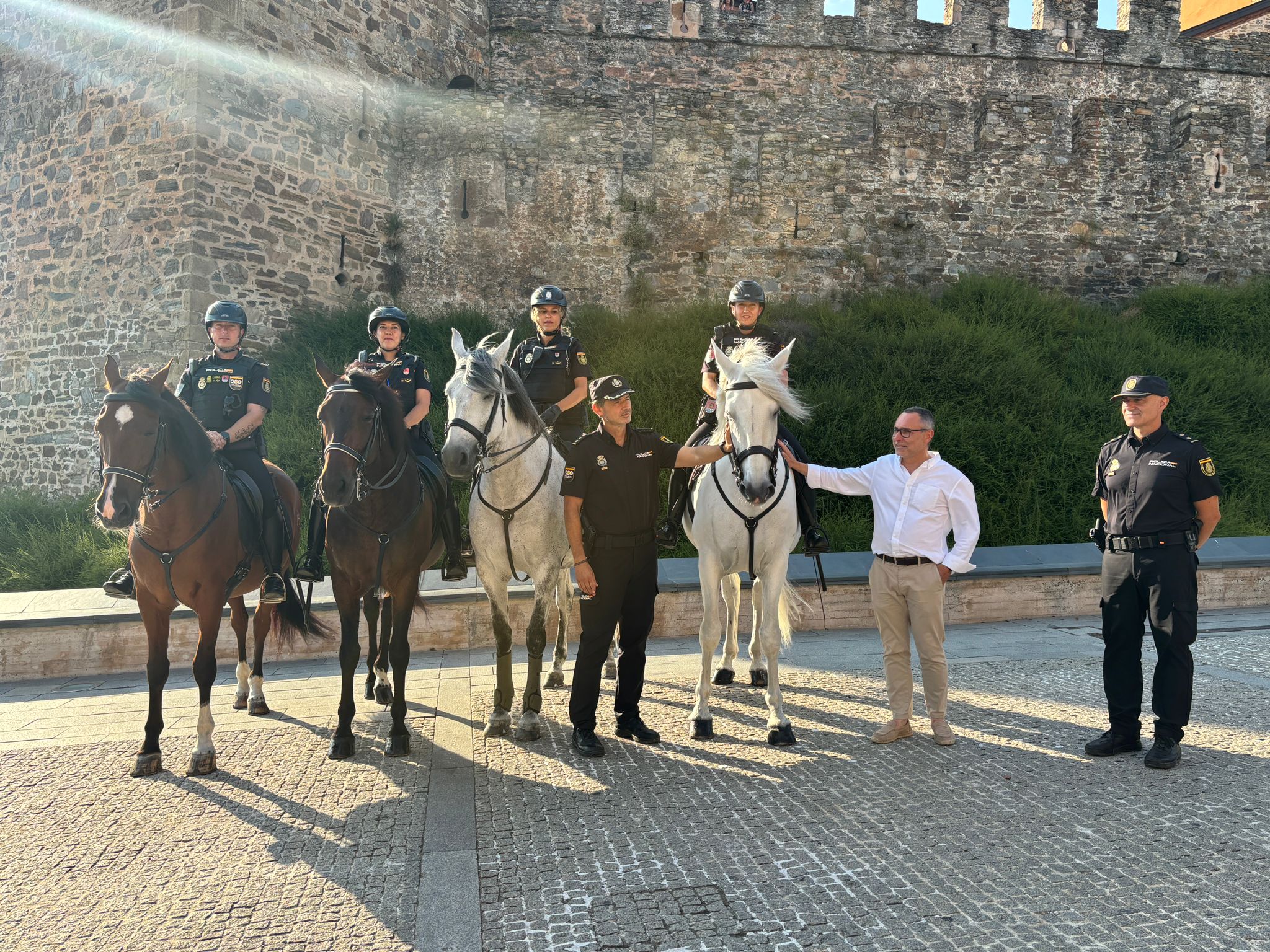 Unidad de Caballería de la Policía Nacional.