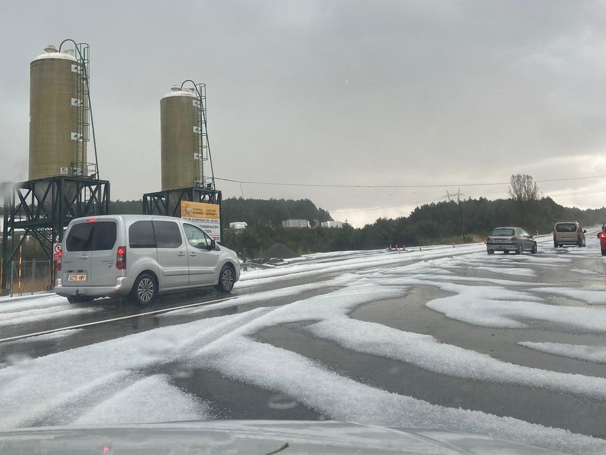 Granizada en el Manzanal