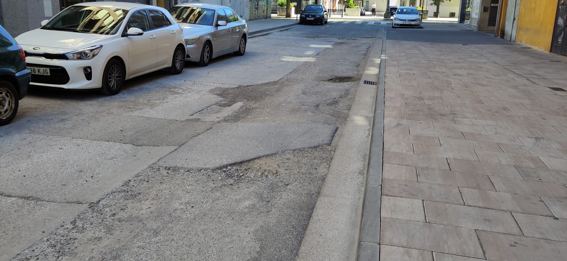 Asfaltado en las calles del centro de Ponferrada denunciado por el PSOE