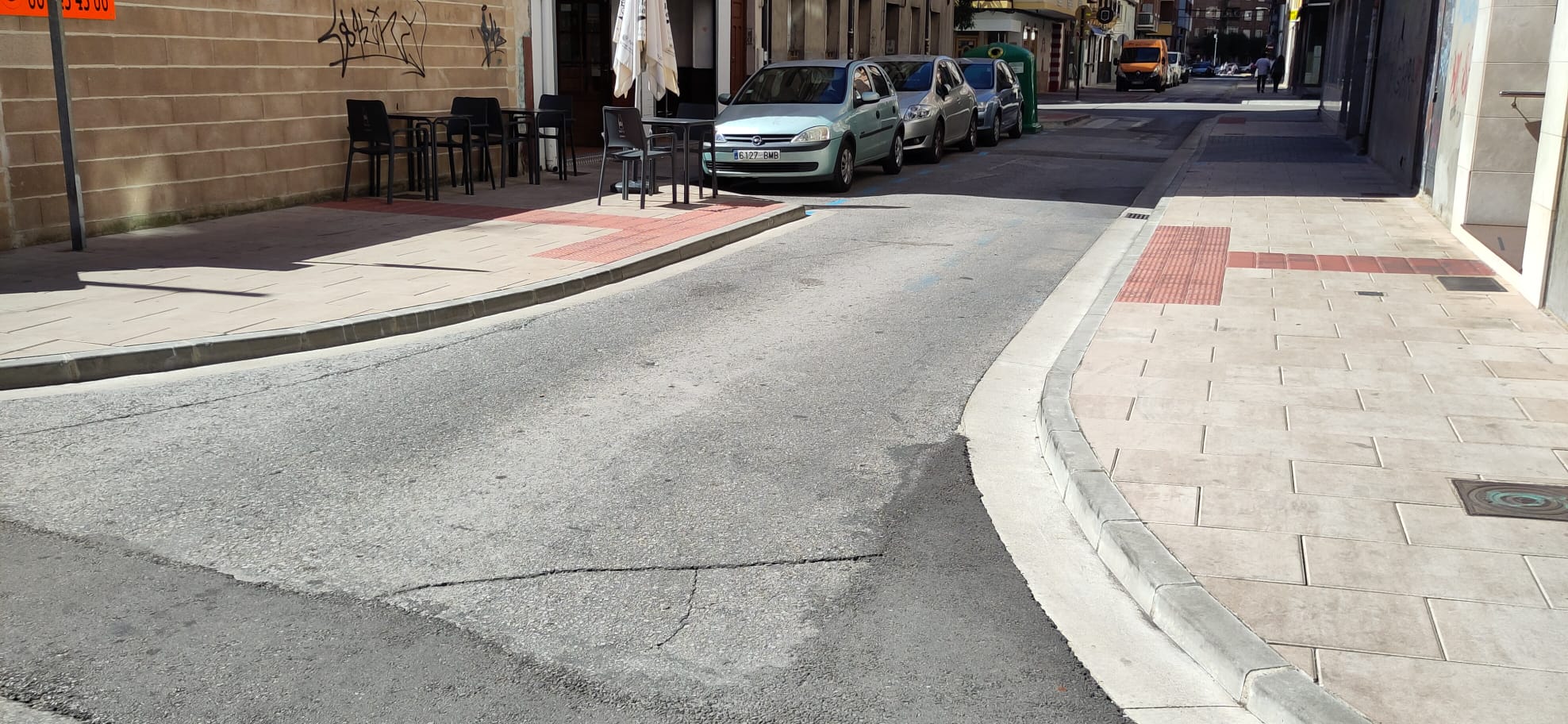 Asfaltado en las calles del centro de Ponferrada denunciado por el PSOE