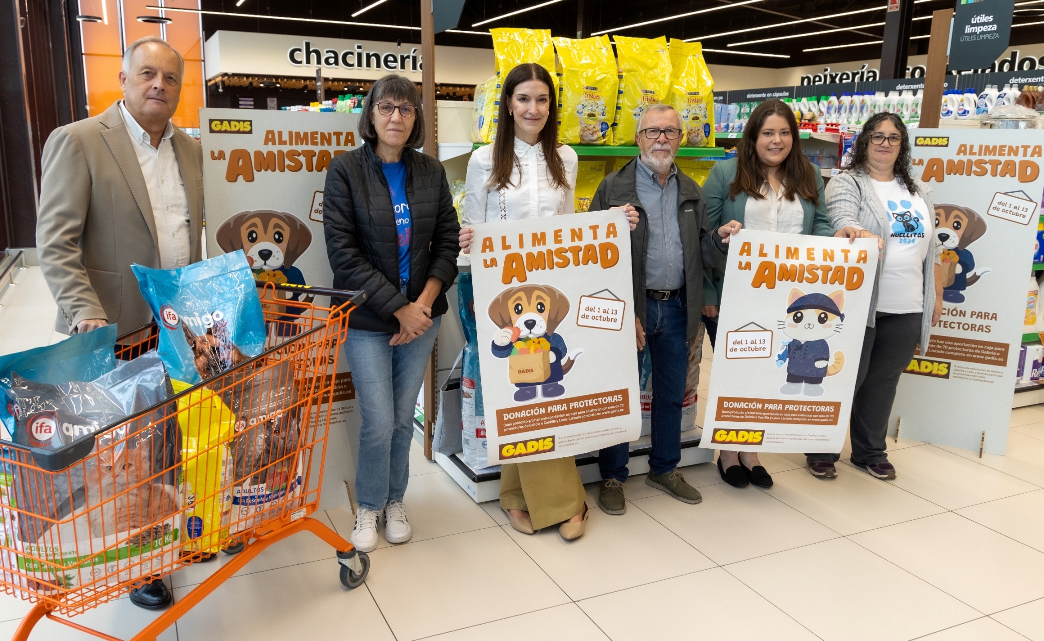 Gadis lanza la 6ª campaña 'Alimenta la amistad' a favor de 72 protectoras de animales