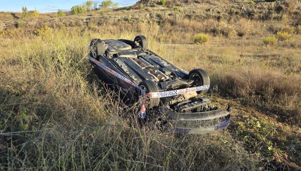 Accidente en la avenida de la Cemba de Ponferrada