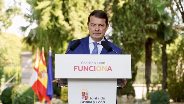 El presidente de la Junta de Castilla y León, Alfonso Fernández Mañueco