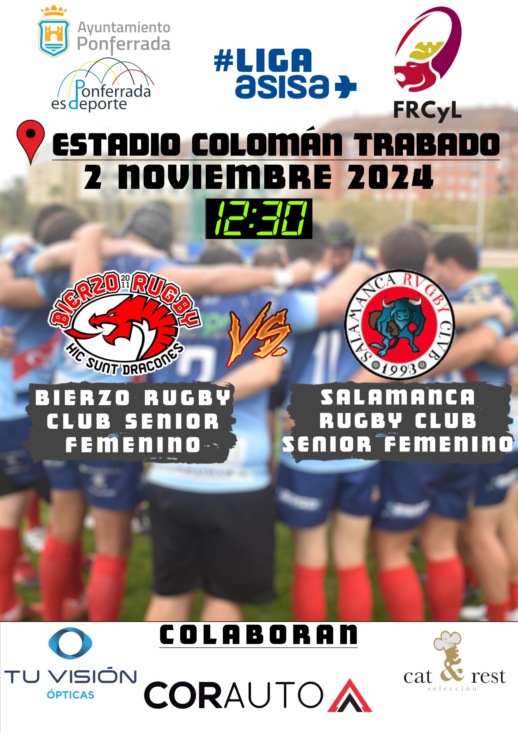 El equipo Senior Femenino de Bierzo Rugby juega su primer partido en casa este sábado