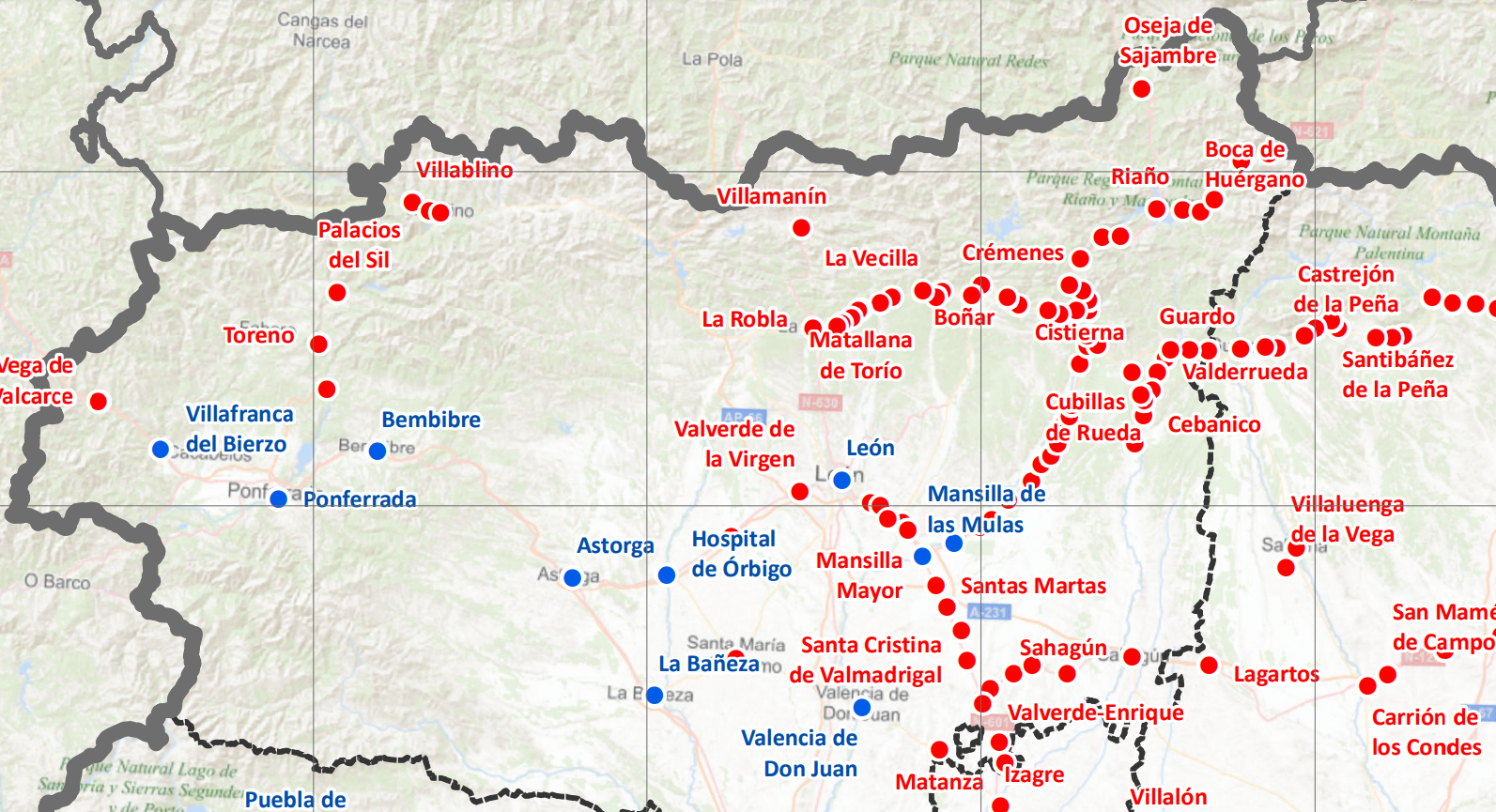 borrador del nuevo Mapa Concesional de Transportes por parte del Gobierno de España