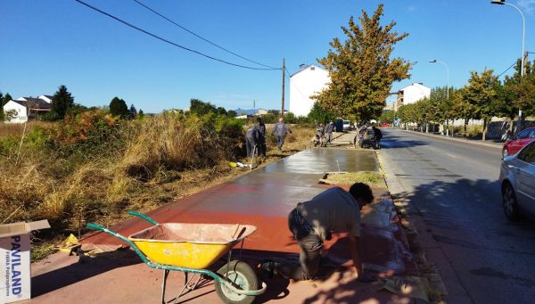 Obras en la avenida de la Cemba.