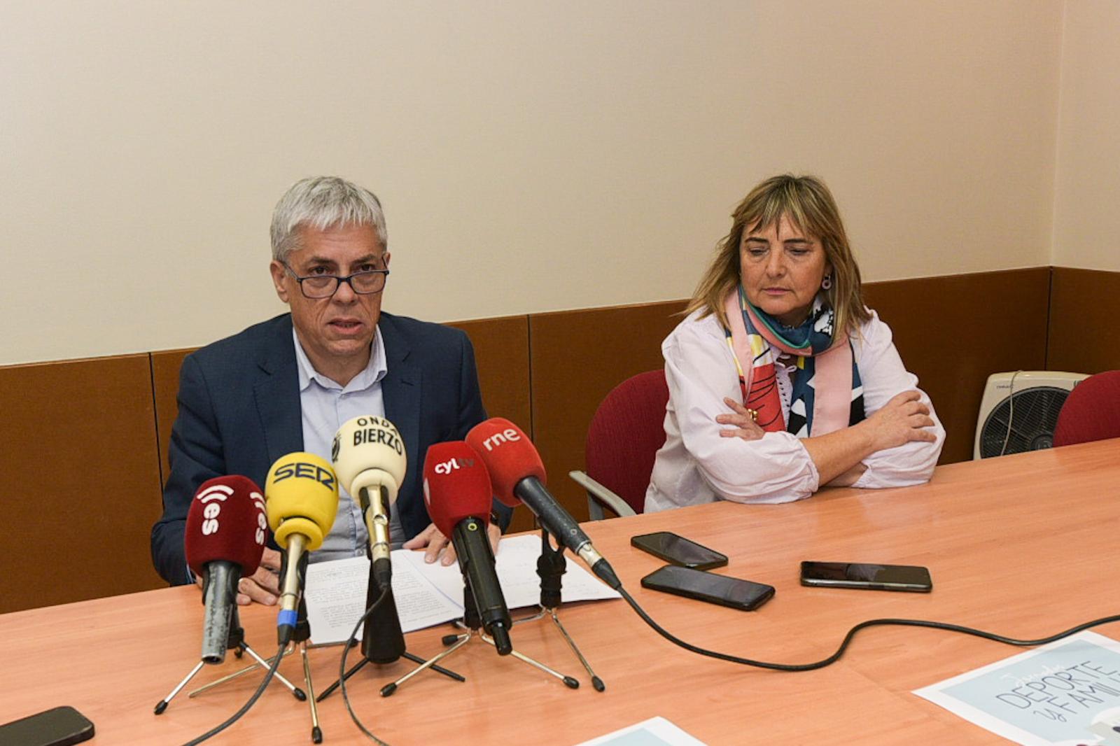 Eduardo Diego, en la presentación de las Jornadas Deporte y Familia en Ponferrada