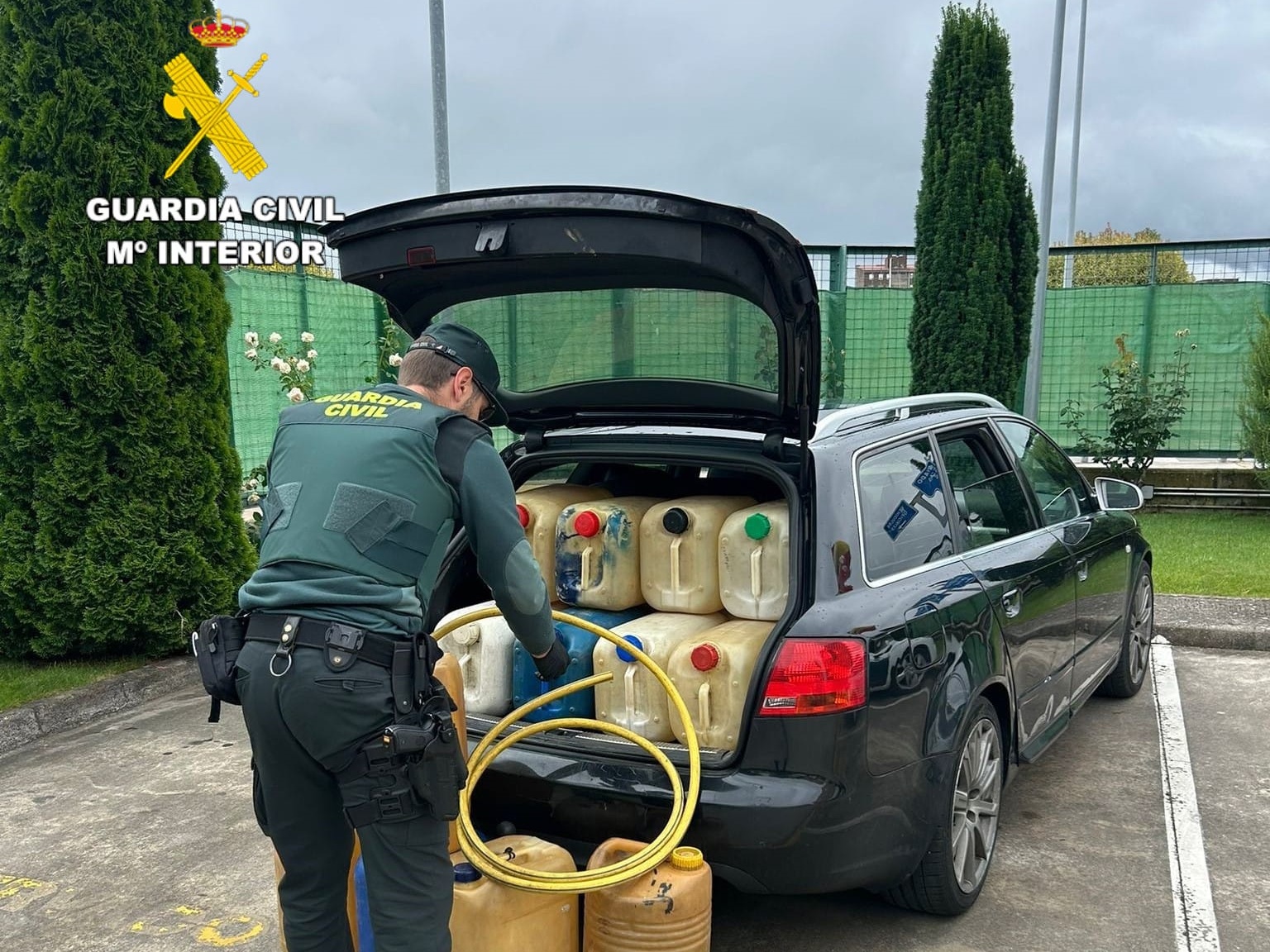 Gasoil incautado por la Guardia Civil en la operación