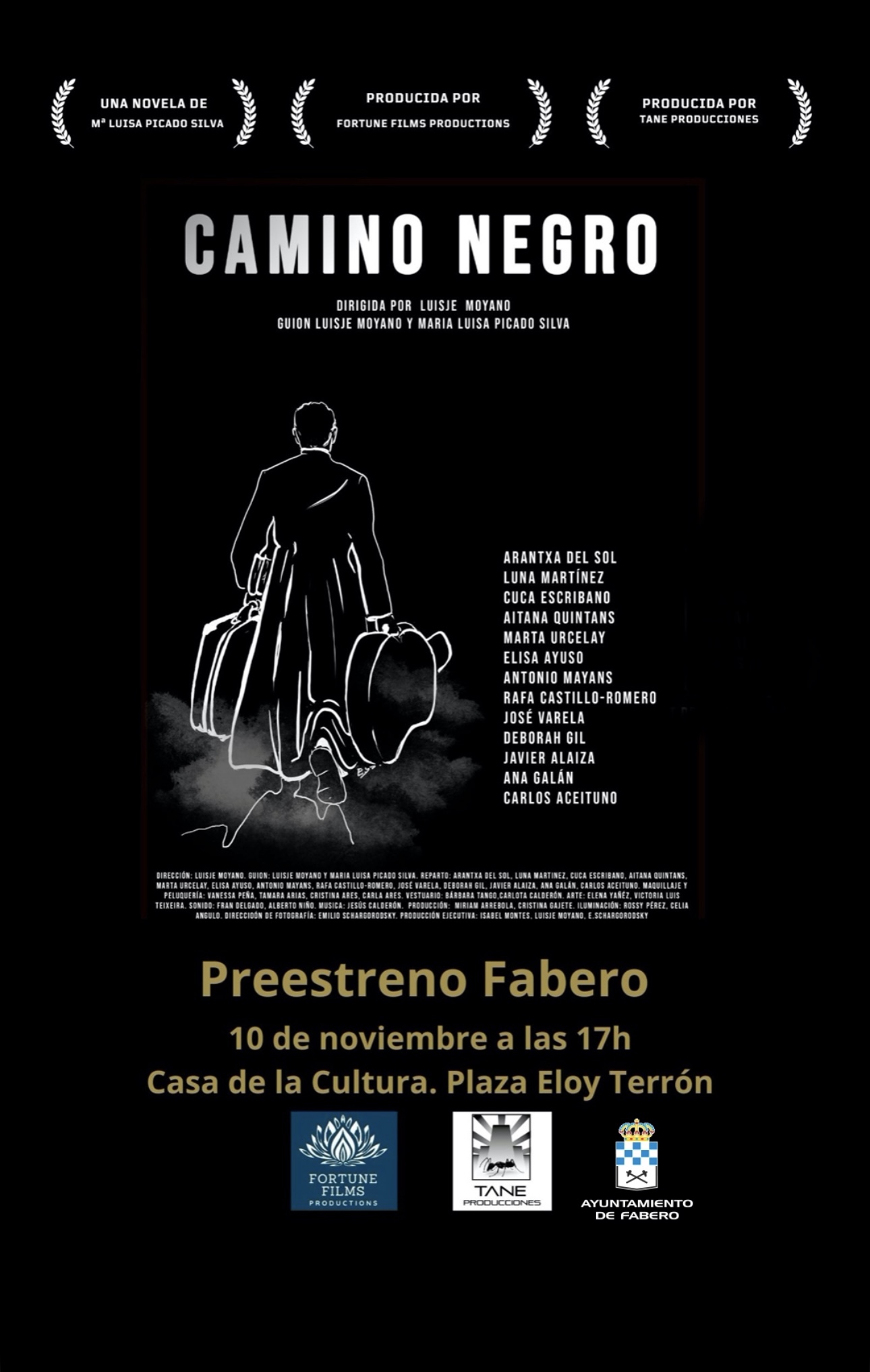 Fabero acogerá el preestreno del largometraje 'Camino Negro'