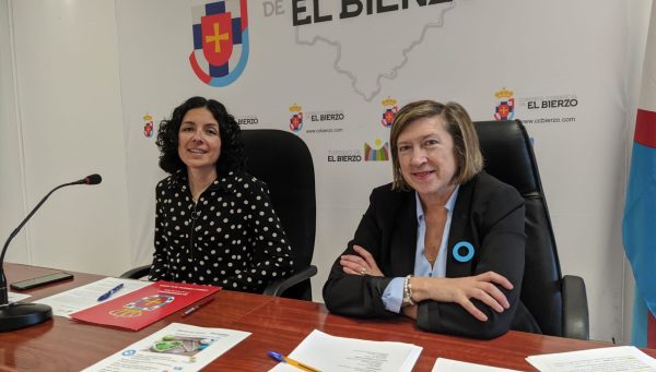 Laura Fernández y María Antonia Gancedo, en la presentación del proyecto Viseru