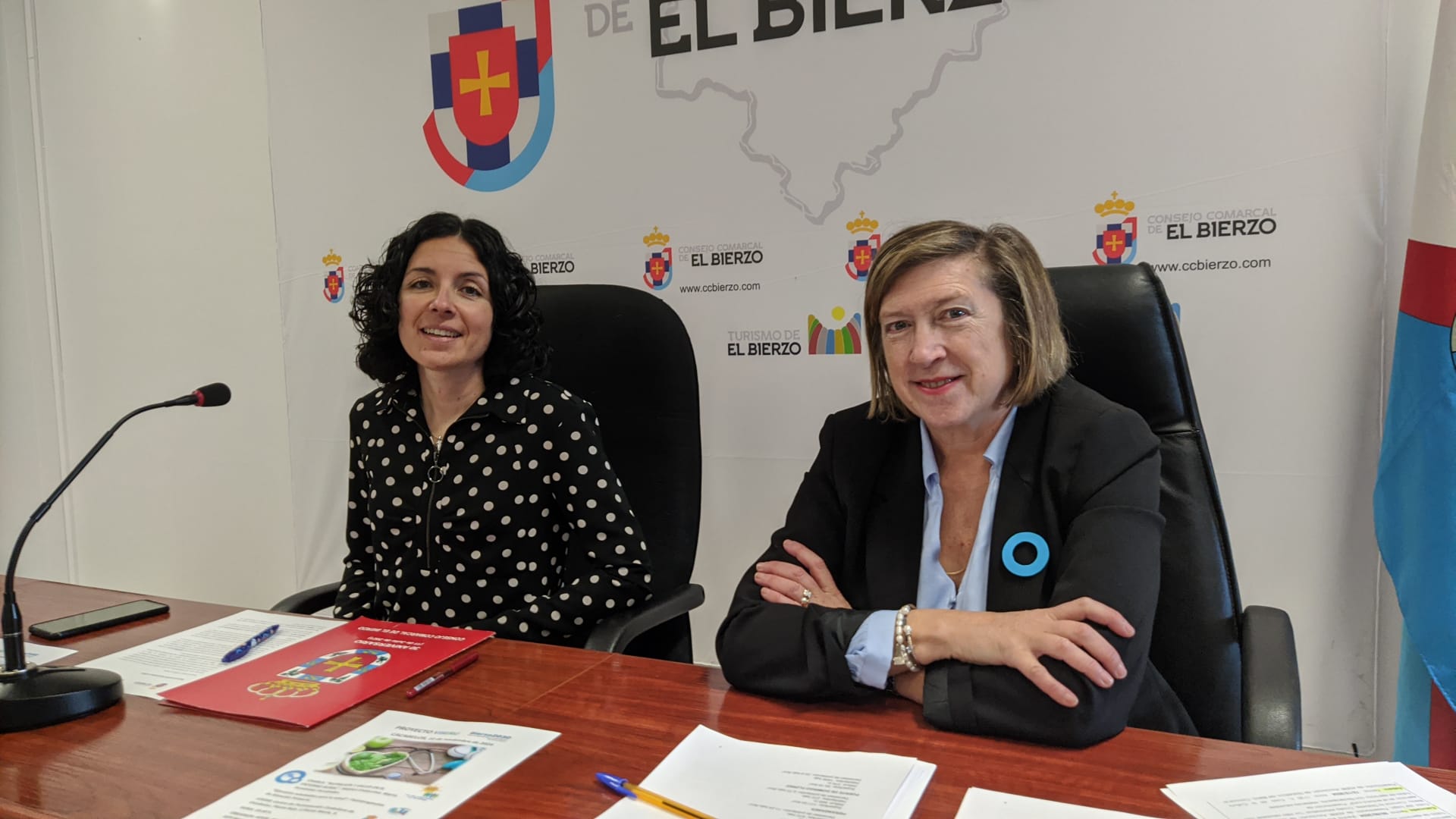 Laura Fernández y María Antonia Gancedo, en la presentación del proyecto Viseru