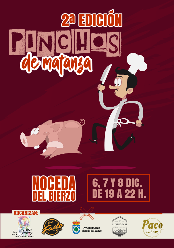 Cartel Jornadas de Pinchos de Matanza en Noceda del Bierzo