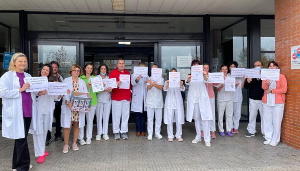 Representantes de CCOO en el Hospital El Bierzo