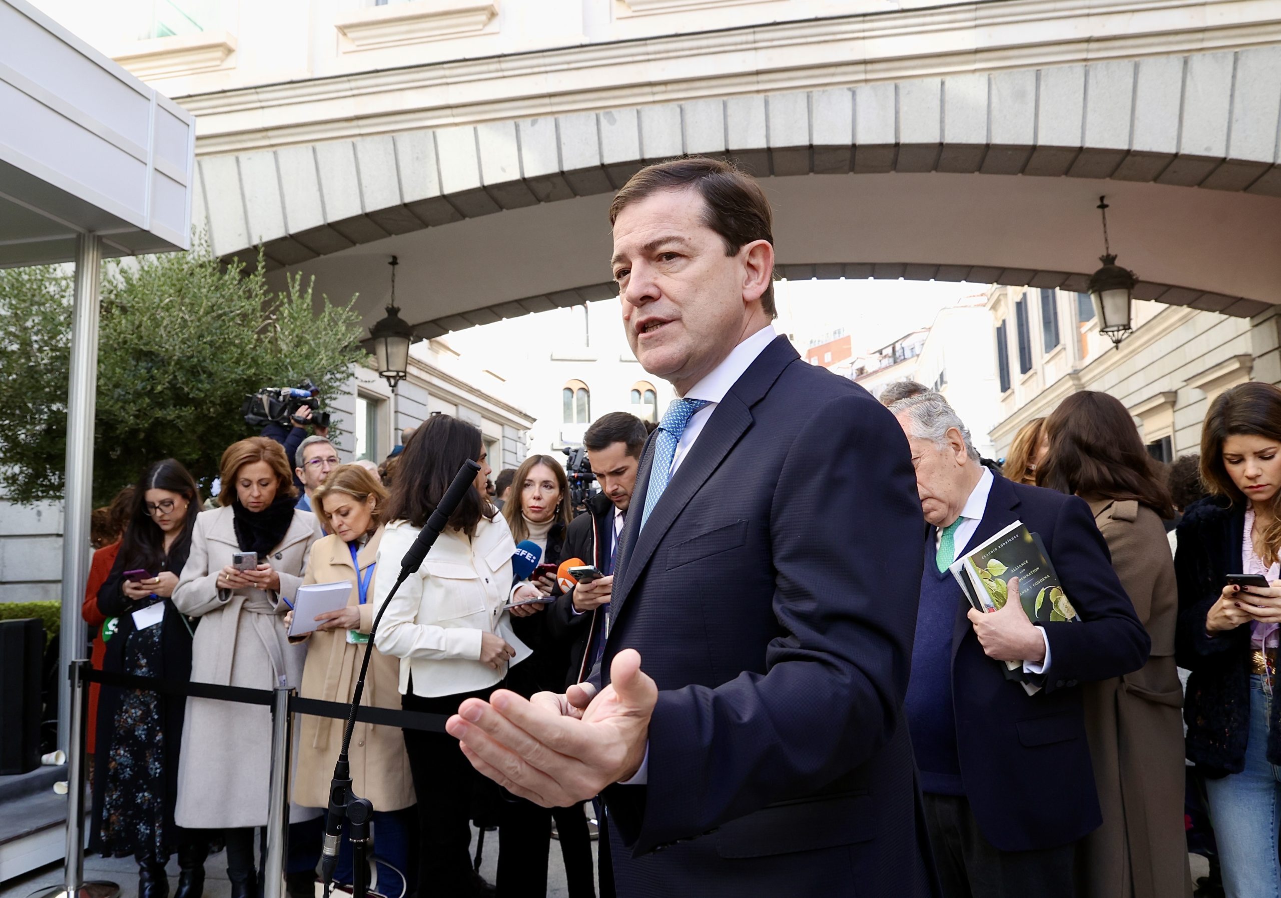 El presidente de la Junta de Castilla y León, Alfonso Fernández Mañueco