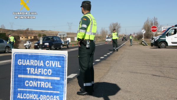 Control de alcoholemia de la Guardia Civil