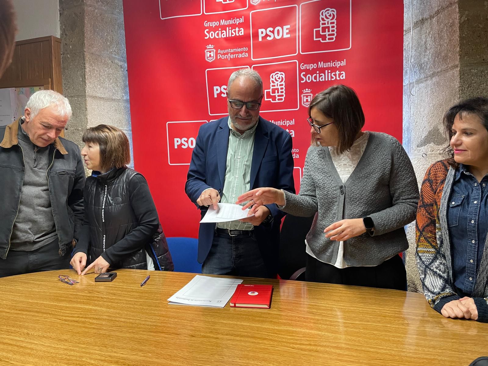 Concejales del PSOE en el Ayuntamiento de Ponferrada