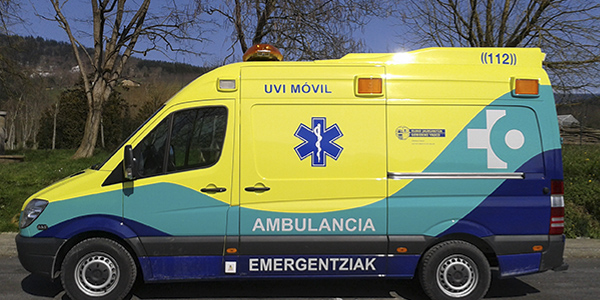 Ambulancia del servicio vasco de salud