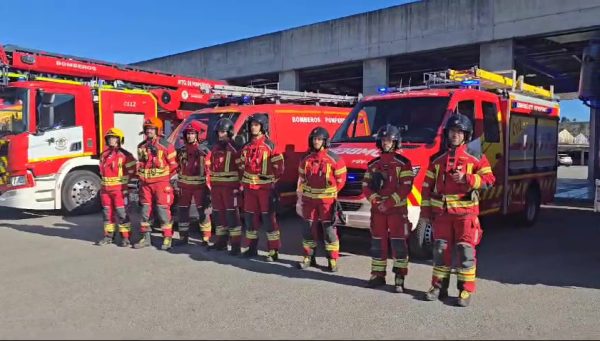 Homenaje de los Bomberos de Ponferrada a Fernando Navarro