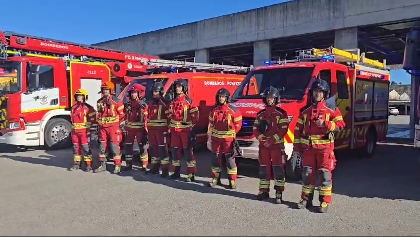 Homenaje de los Bomberos de Ponferrada a Fernando Navarro