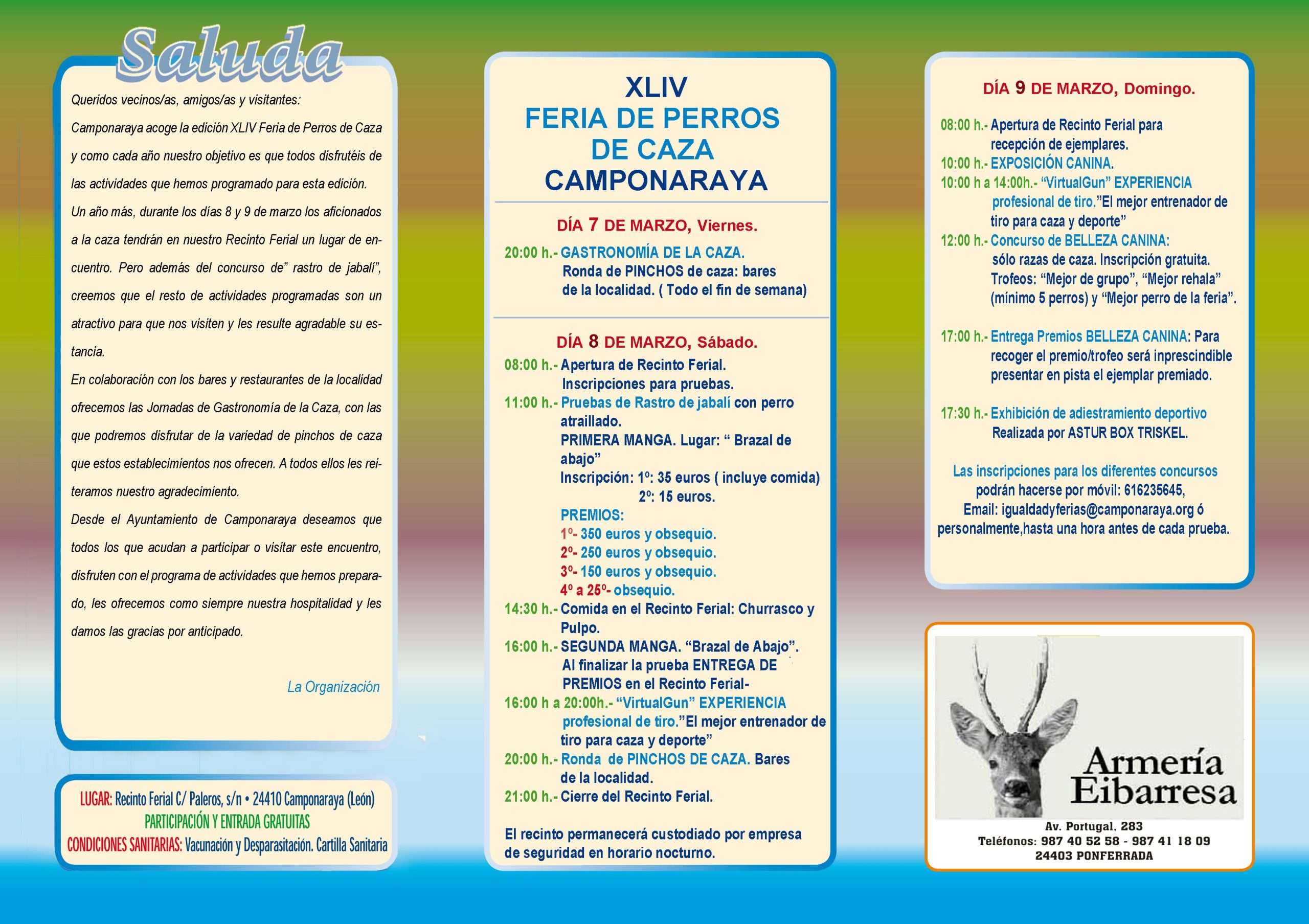 Programa Feria Perros Caza Camponaraya 2025